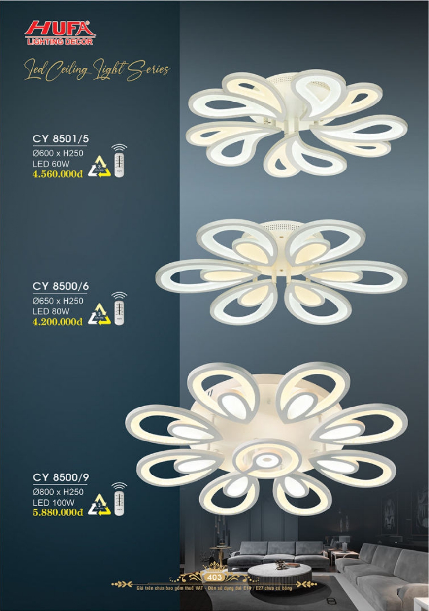 Bảng giá đèn trang trí HUFA